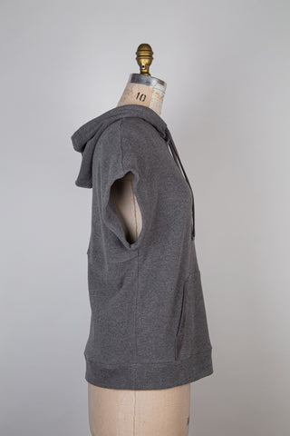 Charcoal Fleece Hooded Top (6)