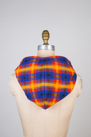 Blue denim / invigorating tartan capulard