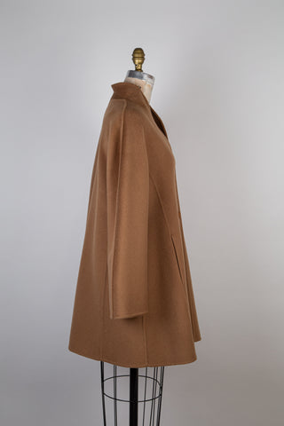 Nutmeg wool and cashmere coat (6+)