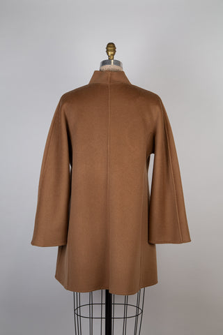 Nutmeg wool and cashmere coat (6+)