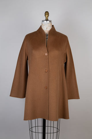 Nutmeg wool and cashmere coat (6+)