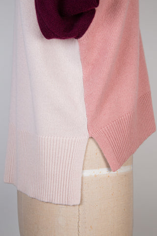 Pure cashmere cardigan with saffron cherry blossom (6+)