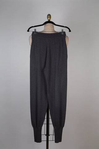 Pure cashmere grey jogger pants (6)