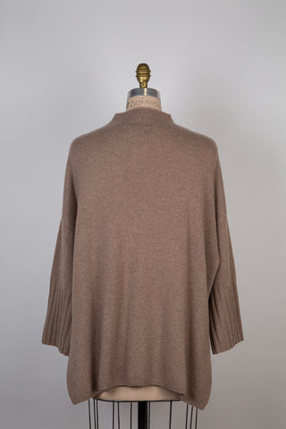 NOISETTE oversized pure cashmere sweater (S+)