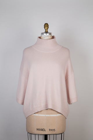 PERLE ROSÉE loose pure cashmere sweater (6+)