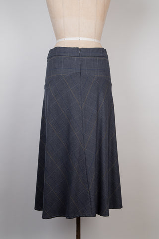 Blue tartan skirt (6/8)