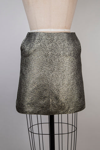 Metallic jacquard skirt (S)