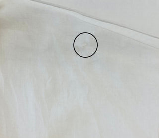 White cotton muslin blouse (OS)