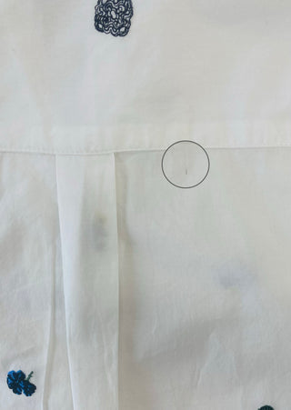 Embroidered white blouse with striped lapels (6)