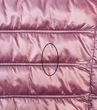 Burgundy quilted puffer jacket (8)