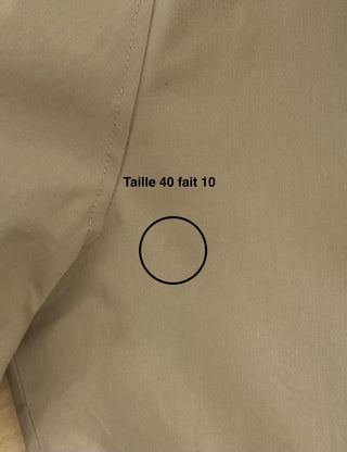2-in-1 beige trench coat with detachable waist (10 to 14)