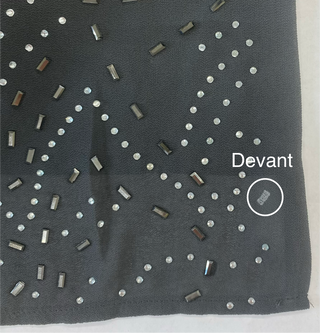 Anthracite Grey Rhinestone Dress (US 8)