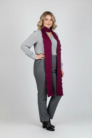 Bébé foulard XXL prune douceur