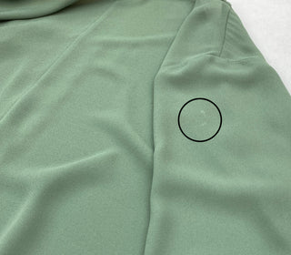 Blouse vert eucalyptus en chiffon (14/16)