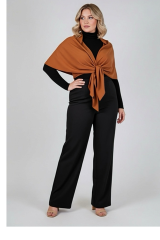 Châle orange brûlé (TU)