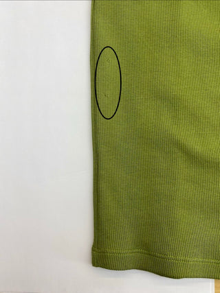 Camisole côtelée vert olive (6-10-12)