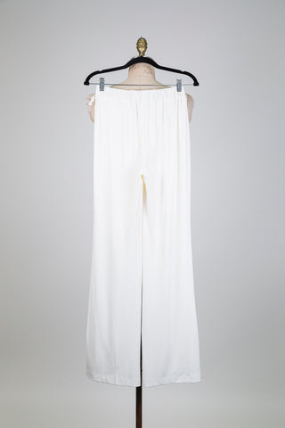 Pantalon fluide ivoire (XS)