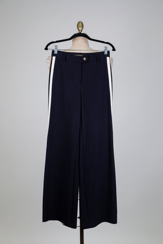 Navy chic sports tailored pants (XS)
