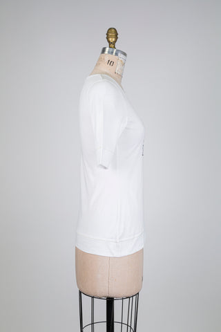 Chandail blanc Sporticity tricolor (XS)
