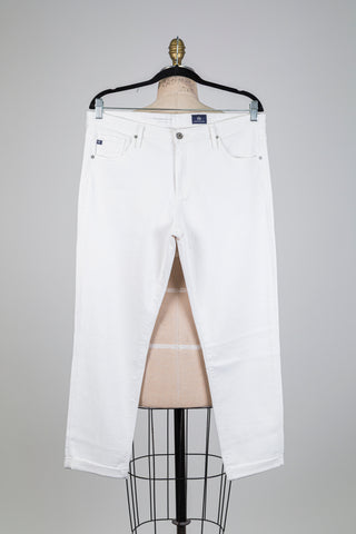 Pantalon denim blanc "The prima roll-up" (32)