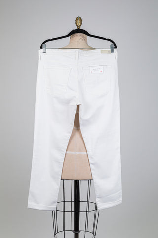Pantalon denim blanc "The prima roll-up" (32)