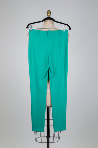 Pantalon cigarette tout confort turquoise (S-L-XL)