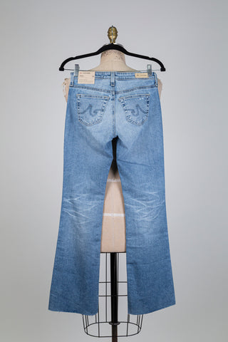 Pantalon denim clair à jambe évasée  (24 à 26)