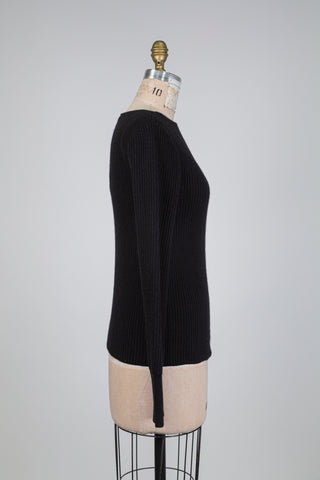Black crossover neck sweater (6)