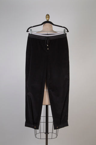 Black corduroy jogger pants (6 and 8)