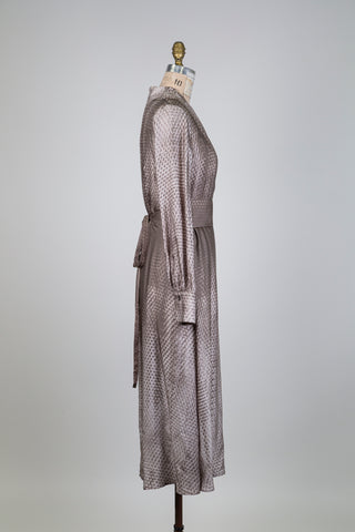 Snake-effect wrap dress (6)