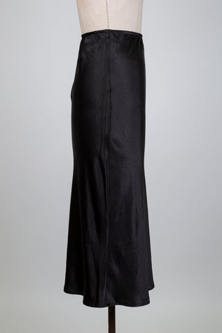 Black moiré satin skirt (6)