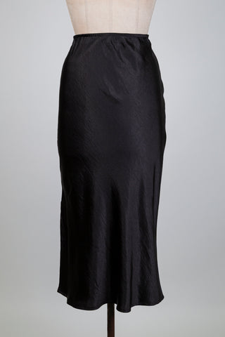 Black moiré satin skirt (6)