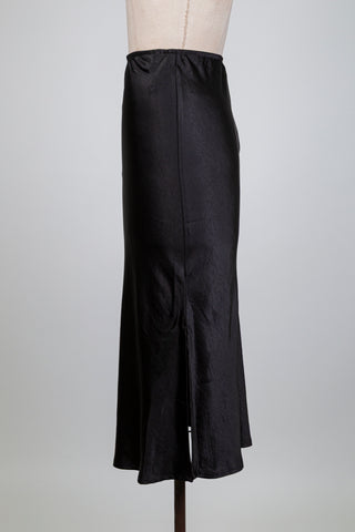 Black moiré satin skirt (6)