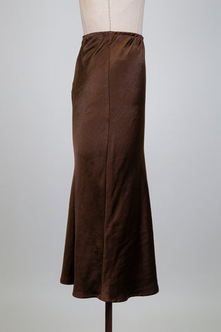 Jupe en satin moka moiré (6)
