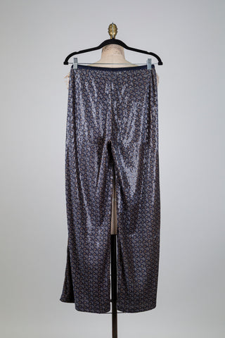 Pantalon à paillettes à motif spirales (S)