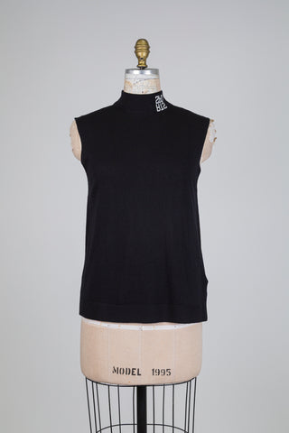 Débardeur noir sport chic (L+XL)