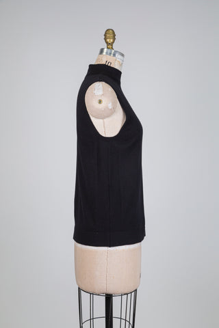 Débardeur noir sport chic (L+XL)