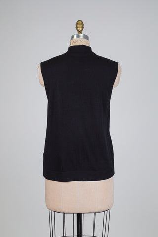 Débardeur noir sport chic (L+XL)