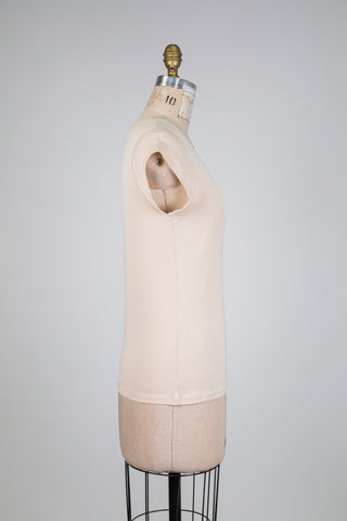 T-shirt vanille passe-partout (M+L)