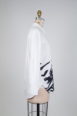 Chemisier blanc à imprimé éléphant (XS+)