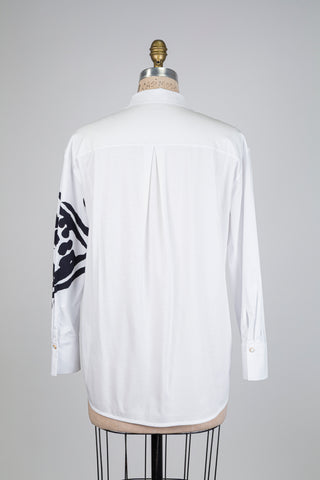 Chemisier blanc à imprimé éléphant (XS+)