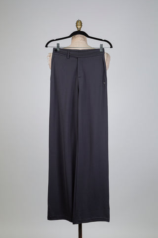 Pantalon gris tout confort à ceinture intégrée (S)