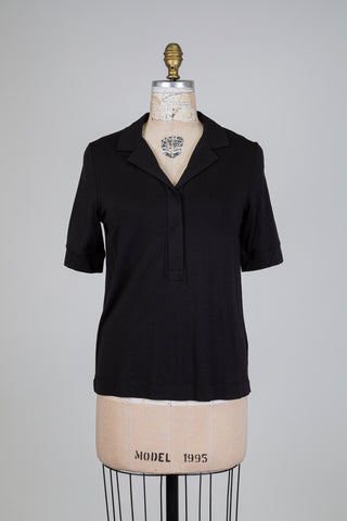 Black sweater with a notched collar (6)