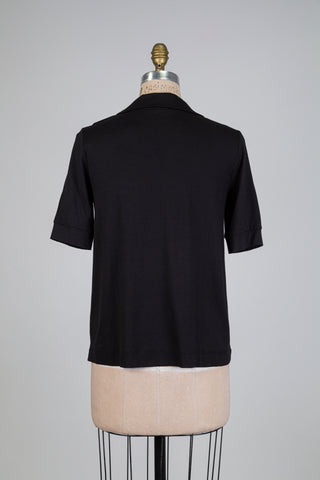 Black sweater with a notched collar (6)