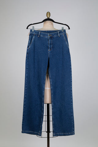 Pantalon en denim jambe droite (6)