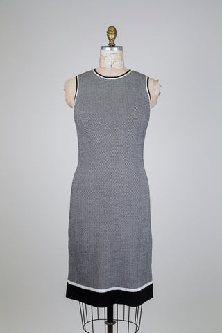 Robe à chevrons noir et blanc (6)