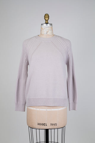 Chandail en tricot lilas cendré (6)