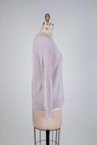 Chandail en tricot lilas cendré (6)