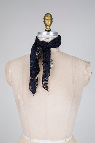 Foulard DANDY dentelle marine