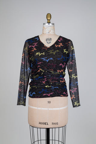 Chandail plissé diaphane PACLOW! (XS/S)